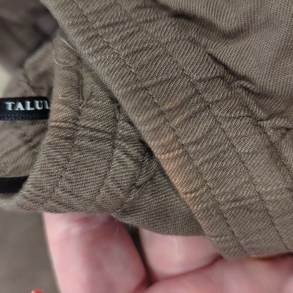 Aritzia Talula taupe / olive strapless jumpsuit - Picture 9 of 9